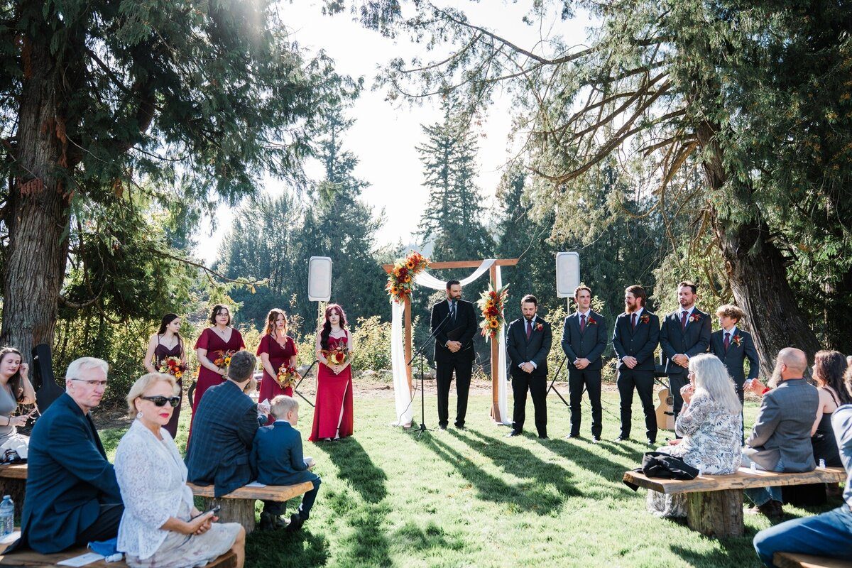 Woodland ceremony site